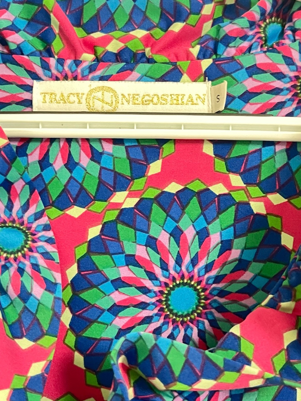Tracy Negoshian geometric dress. Size small. Gently worn. - Picture 3 of 3